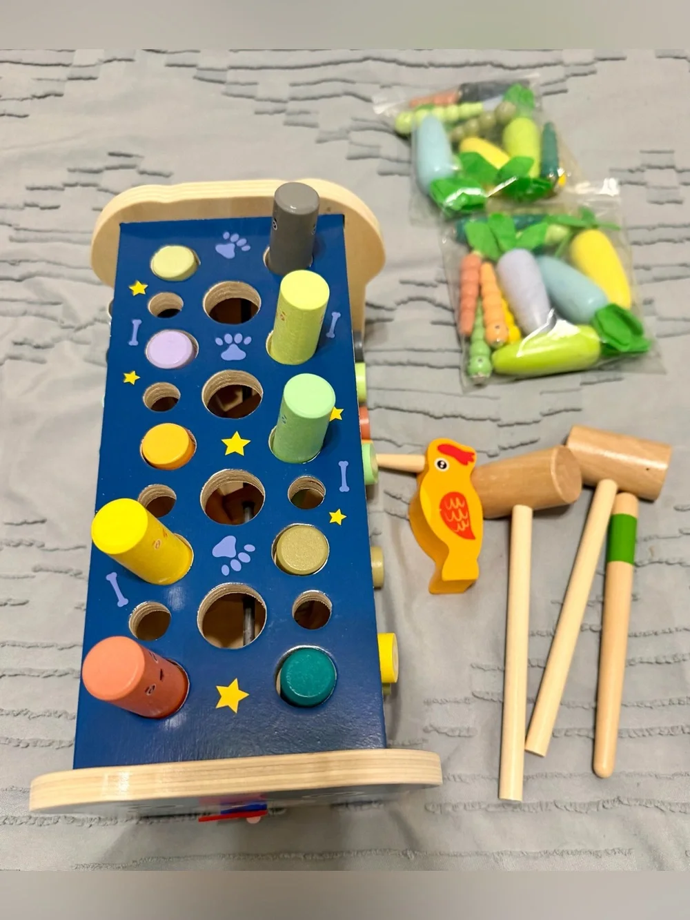Montessori Wooden Hammering & Pounding Toy 12+ Months NIB